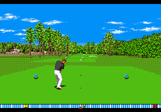 New 3D Golf Simulation: Harukanaru Augusta screenshot 3 for Sega Mega Drive
